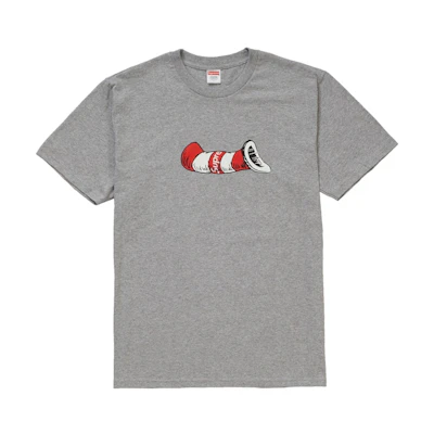 Supreme Cat in the Hat Tee Heather Grey