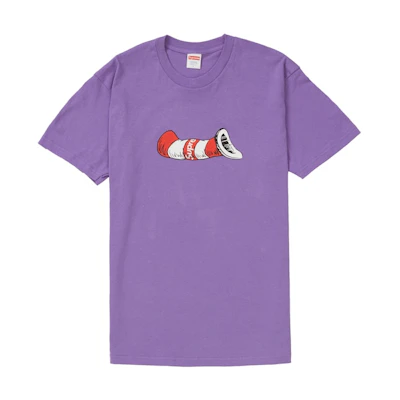 Supreme Cat in the Hat Tee Purple