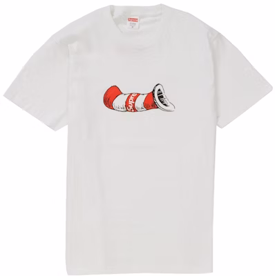 Supreme Camiseta Blanca Gato en el Sombrero Buy Supreme Camiseta Blanca Gato en el Sombrero