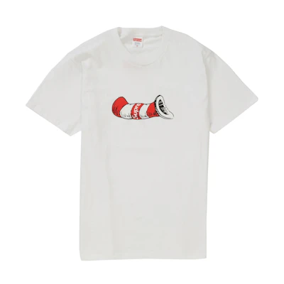 Supreme Cat in the Hat Tee White
