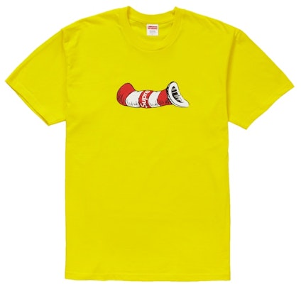 Supreme Camiseta Gato en el Sombrero Amarilla Buy Supreme Camiseta Gato en el Sombrero Amarilla