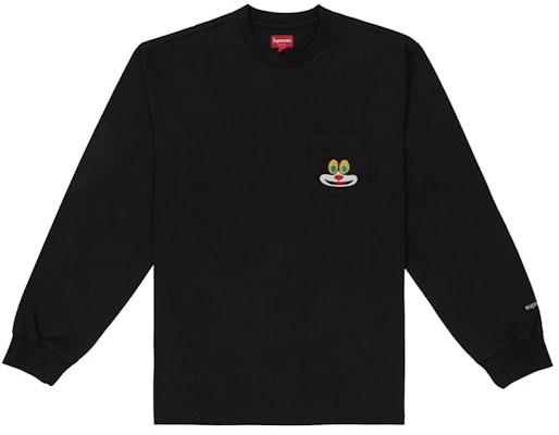 Supreme Cat L/S Pocket Tee Black Buy Supreme Cat L/S Pocket Tee Black