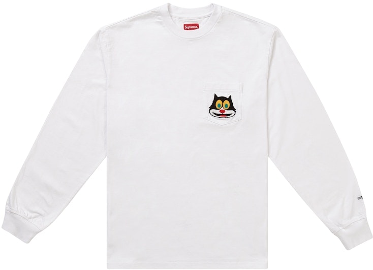 supreme-cat-l-s-pocket-tee-white