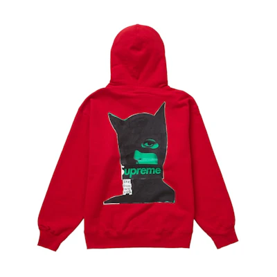 Supreme Catwoman Hooded Sweatshirt Red