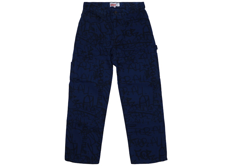 Supreme CDG Comme Des Garcons SHIRT Canvas Painter Pant Navy