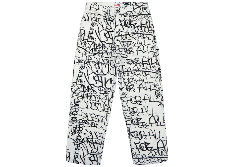 Supreme CDG Comme Des Garcons SHIRT Canvas Painter Pant White