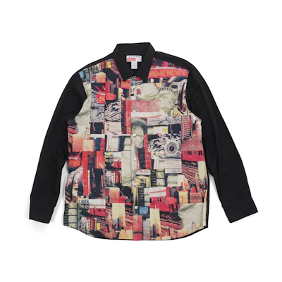 Supreme CDG Comme des Garcons Shirt Patchwork Button Up Shirt Multicolor