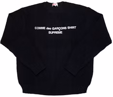 Supreme CDG Comme des Garcons SHIRT Sweater Black Supreme CDG Comme des Garcons SHIRT Sweater Black