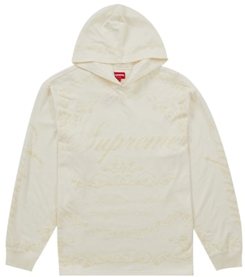 Supreme Celebre Hooded L/S Top Putih Buy Supreme Celebre Hooded L/S Top Putih