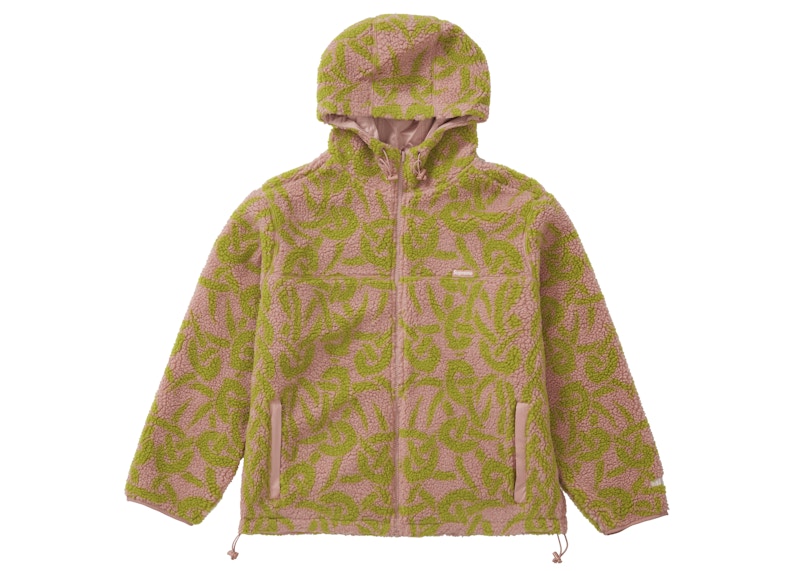 Supreme Celtic Knot Reversible WINDSTOPPER Fleece Hooded Jacket Dusty Pink (FW21)
