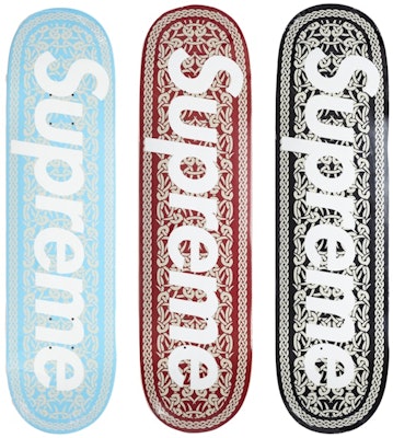 Supreme Celtic Knot Skateboard Deck Set Black/Red/Blue Buy Supreme Celtic Knot Skateboard Deck Set Black/Red/Blue