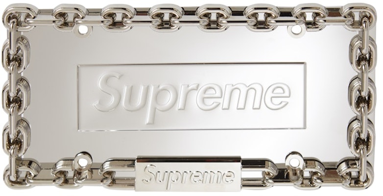 Bingkai Plat Nombor Supreme Chain Silver - Aksesori Kereta Stylish Buy Bingkai Plat Nombor Supreme Chain Silver - Aksesori Kereta Stylish