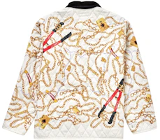 Lookbook Supreme Chains Quilted Jacket White