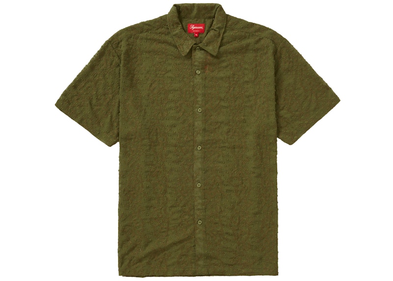 Supreme Chainstitch Chiffon S/S Shirt Olive
