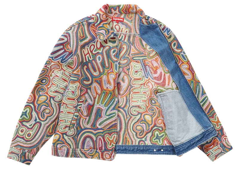 Order Chaqueta de Mezclilla Supreme Chainstitch Multicolor