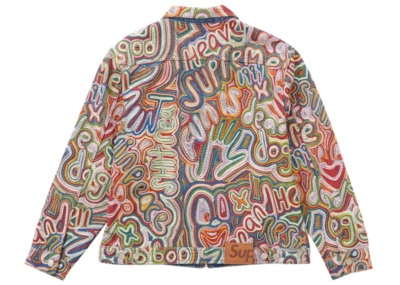 Lookbook Chaqueta de Mezclilla Supreme Chainstitch Multicolor