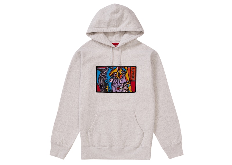 Supreme Chainstitch Hooded Sweatshirt Ash Grey