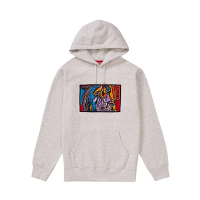 Supreme Chainstitch Hooded Sweatshirt Ash Grey