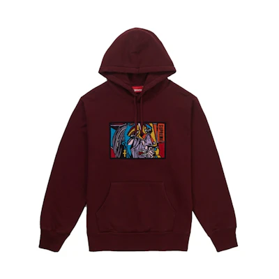 Supreme Chainstitch Hooded Sweatshirt Burgundy