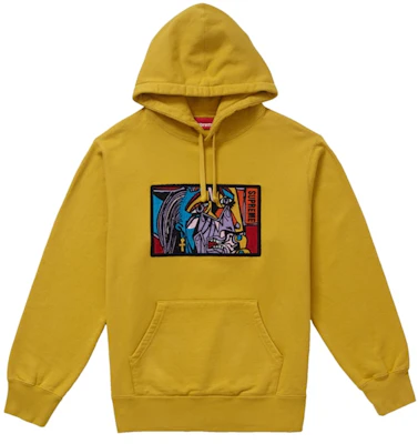 Supreme Chainstitch Hooded Sweatshirt Mustard Buy Supreme Chainstitch Hooded Sweatshirt Mustard