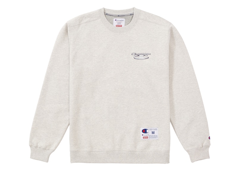 Supreme Champion 3D Metallic Crewneck Ash Grey