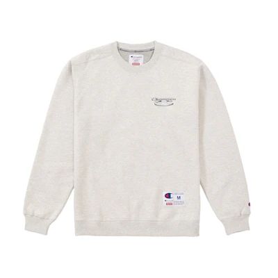 Supreme Champion 3D Metallic Crewneck Ash Grey
