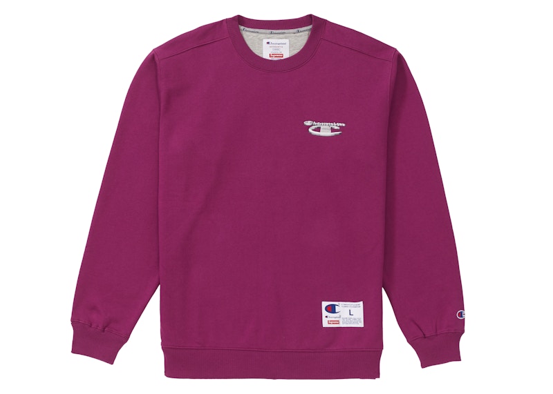 Supreme Champion 3D Metallic Crewneck Bright Purple