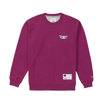 Supreme Champion 3D Metallic Crewneck Bright Purple
