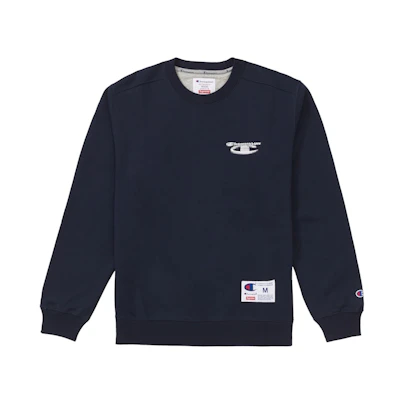 Supreme Champion 3D Metallic Crewneck Navy