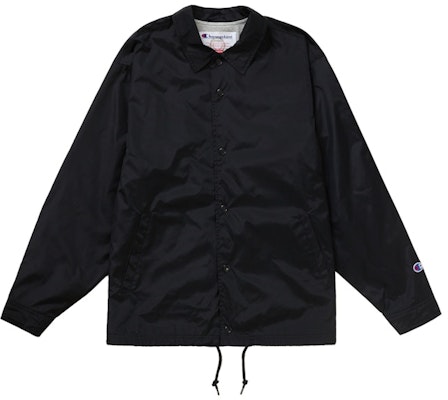 Supreme Champion Jaket Coaches Hitam Lookbook Supreme Champion Jaket Coaches Hitam