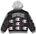 Supreme Champion Hooded Satin Varsity Jacket Black