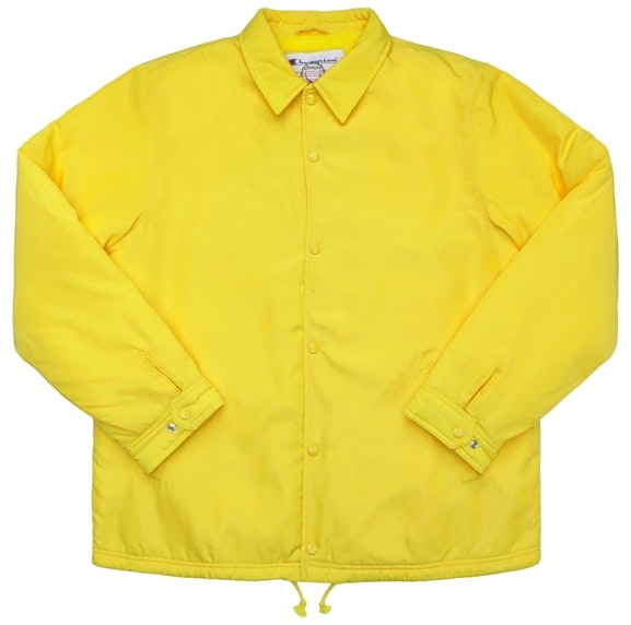supreme-champion-label-coaches-jacket-yellow