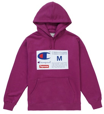Hoodie Unggul Supreme Champion Label Ungu Terang Buy Hoodie Unggul Supreme Champion Label Ungu Terang