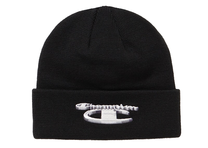 Supreme Champion Metallic Beanie Black