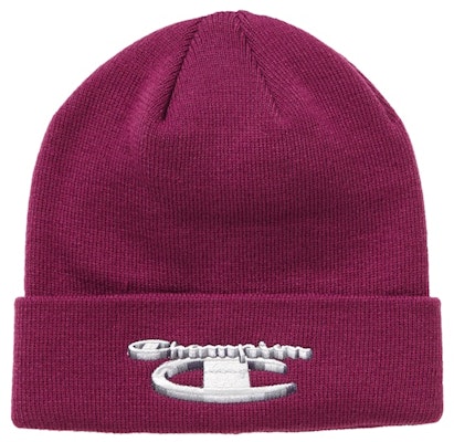 Beanie Ungu Terang Logam Supreme x Champion Buy Beanie Ungu Terang Logam Supreme x Champion