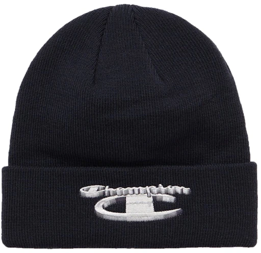 supreme-champion-metallic-beanie-navy