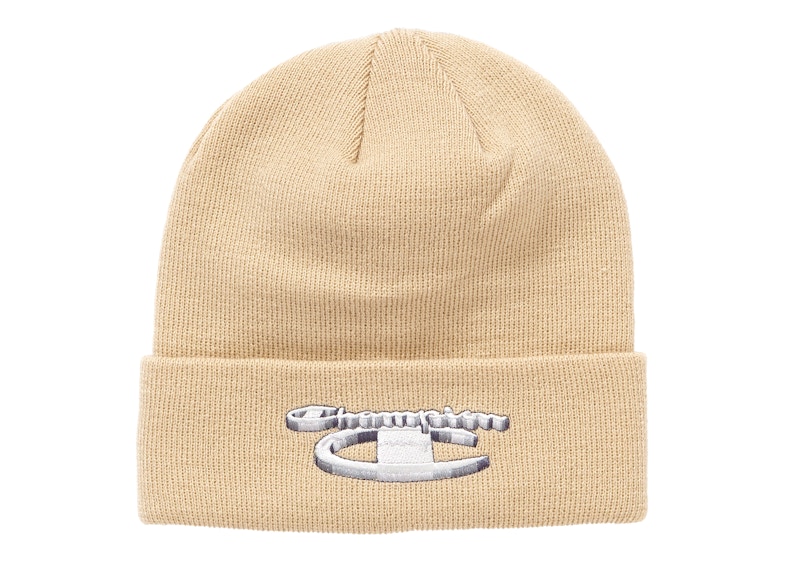 Supreme Champion Metallic Beanie Tan