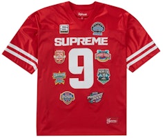 Supreme Championships Embroidered Football Jersey Red Supreme Championships Embroidered Football Jersey Red