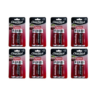 Supreme ChapStick 8x Lot (Not Fit For Human Use) Red