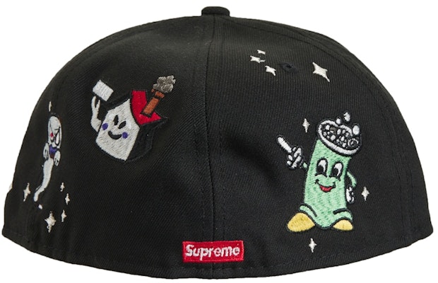 Supreme Characters S Logo New Era Black Lookbook Supreme Characters S Logo New Era Black