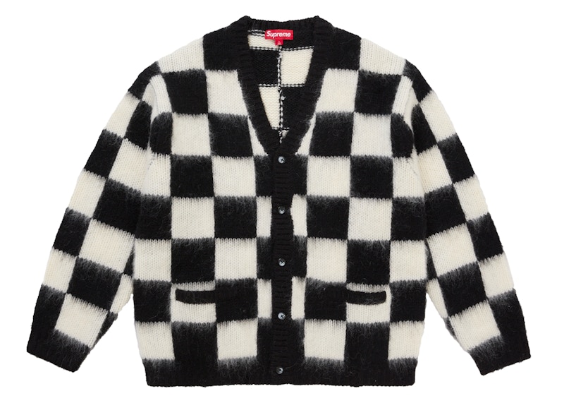 Supreme Checkerboard Cardigan Black