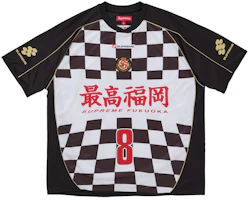 Supreme Checkerboard Soccer Jersey Black Supreme Checkerboard Soccer Jersey Black