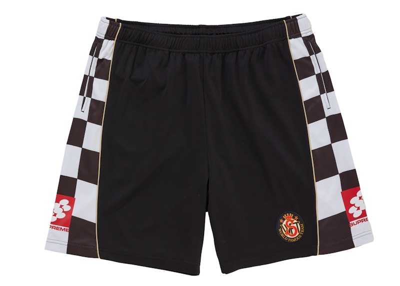 Supreme Checkerboard Soccer Short Black