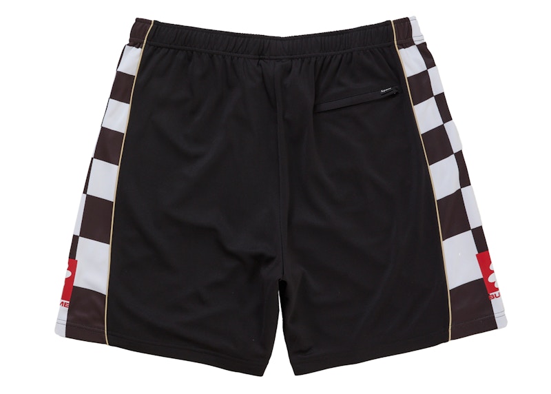 Lookbook Supreme Checkerboard Soccer Short Black