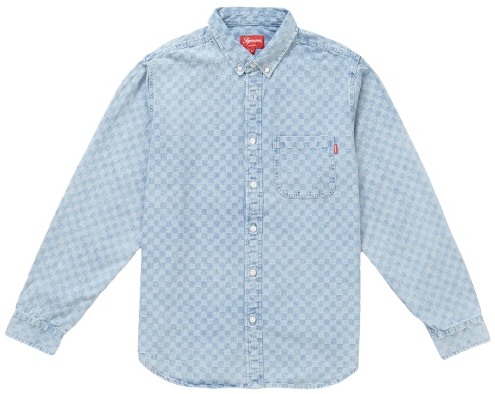 supreme-checkered-denim-shirt-blue