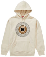 Supreme Chenille Applique Hooded Sweatshirt Natural Supreme Chenille Applique Hooded Sweatshirt Natural
