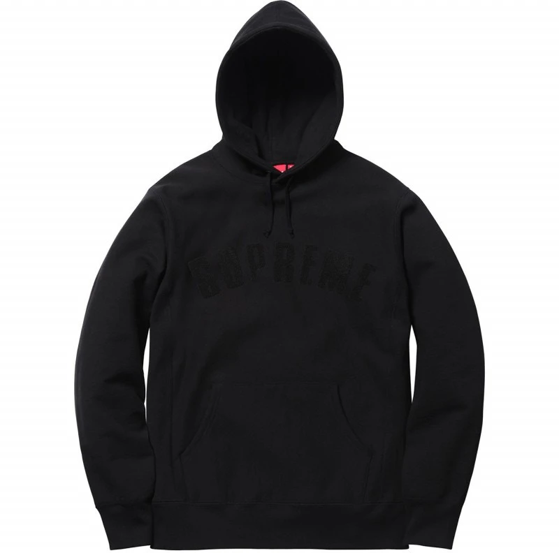supreme-chenille-arc-logo-hooded-sweatshirt-black