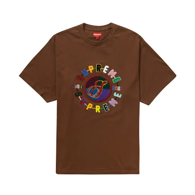 Supreme Chenille Crest S/S Top Brown