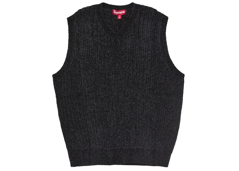 Order シュプリーム シェニール セーターベスト ブラック