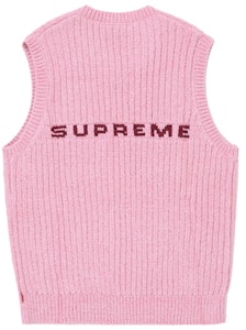 Supreme Chenille Sweater Vest Ungu Muda Buy Supreme Chenille Sweater Vest Ungu Muda
